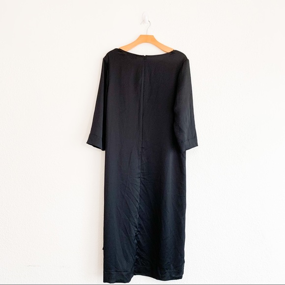NWT Hatch The Lauren Black Side Slit Dress 3 - Picture 3 of 13